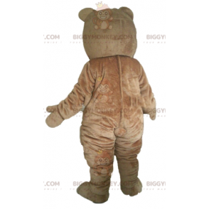 Kostým hnědobílého hlodavce Teddy BIGGYMONKEY™ maskota –