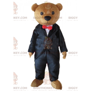 Costume de mascotte BIGGYMONKEY™ d'ours en peluche marron