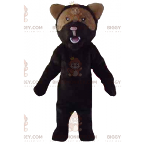 BIGGYMONKEY™ Costume da mascotte dell'orso nero e bruno