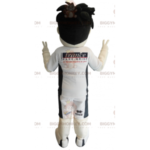 Costume de mascotte BIGGYMONKEY™ de garçon sportif aux yeux