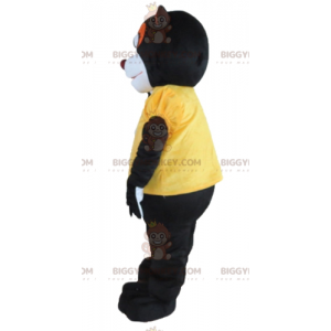 Black White Orange Raccoon Skunk BIGGYMONKEY™ Mascot Costume –