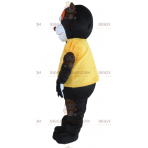 Black White Orange Raccoon Skunk BIGGYMONKEY™ Mascot Costume -