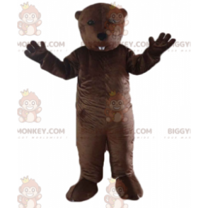Costume mascotte roditore castoro marmotta BIGGYMONKEY™ -
