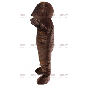 Costume de mascotte BIGGYMONKEY™ de marmotte de castor marron