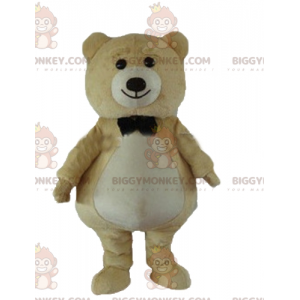 BIGGYMONKEY™ groot beige en wit pluche teddybeer