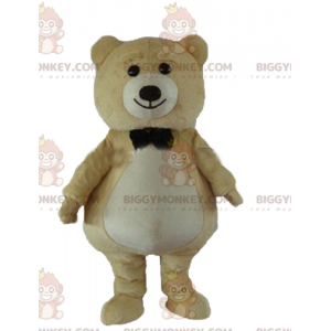 BIGGYMONKEY™ Großes Plüsch-Teddybär-Maskottchen-Kostüm in Beige