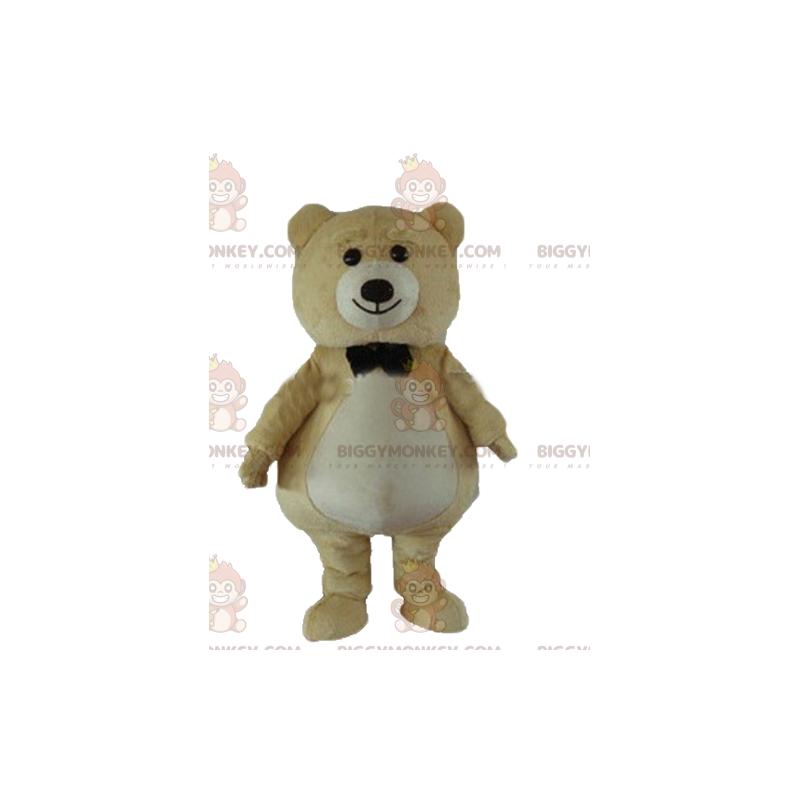 BIGGYMONKEY™ groot beige en wit pluche teddybeer