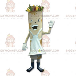 Traje de mascote do Rolinho Primavera Lumpia BIGGYMONKEY™ –