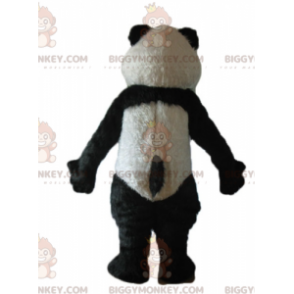 Costume de mascotte BIGGYMONKEY™ de panda noir et blanc tout