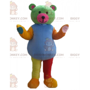 Multicolor Teddy Bear BIGGYMONKEY™ Mascot Costume –