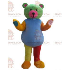 Flerfarvet bamse BIGGYMONKEY™ maskotkostume - Biggymonkey.com