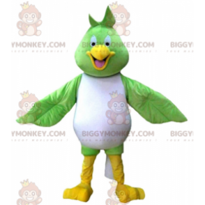 BIGGYMONKEY™ Maskottchen-Kostüm für große lächelnde grüne