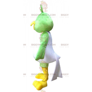 BIGGYMONKEY™ Costume mascotte grande uccello sorridente verde