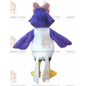 Traje de mascote BIGGYMONKEY™ Grande pássaro azul e branco com