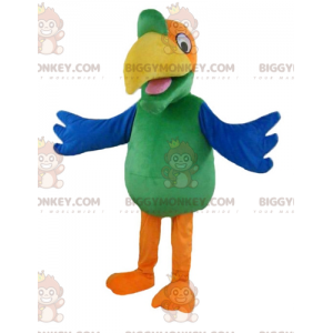 Velmi barevný kostým maskota roztomilého papouška BIGGYMONKEY™