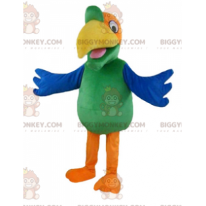 Traje de mascote de papagaio fofo muito colorido BIGGYMONKEY™ –