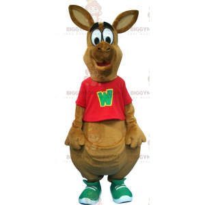 Costume da mascotte Big Brown Kangaroo BIGGYMONKEY™ -