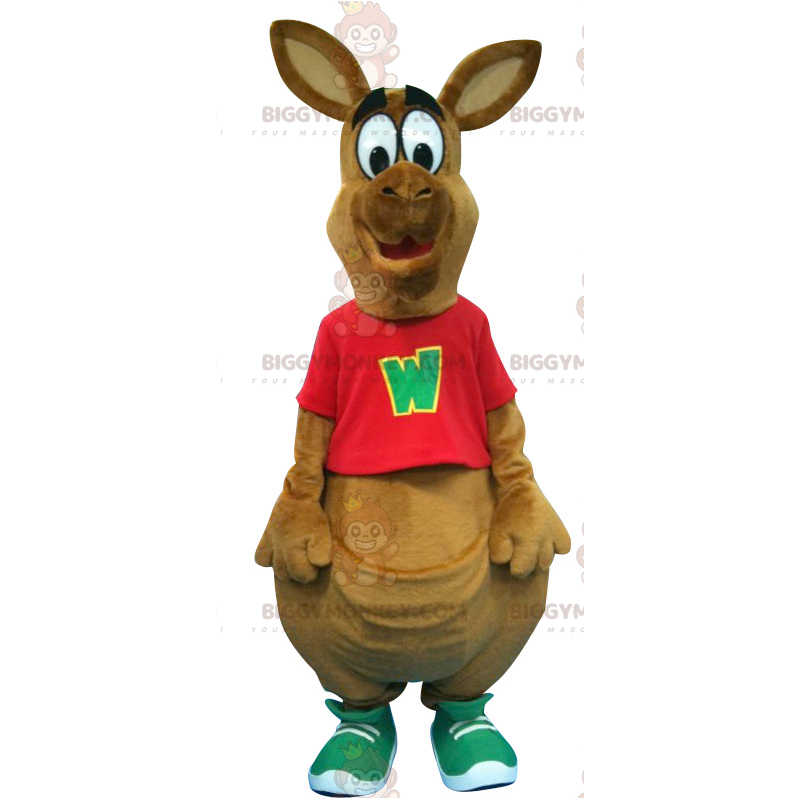 Disfraz de mascota canguro marrón grande BIGGYMONKEY™ -