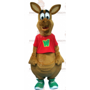 Costume da mascotte Big Brown Kangaroo BIGGYMONKEY™ -