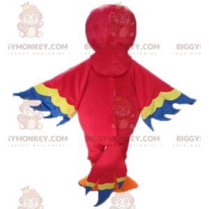 Giant Red Yellow and Blue Parrot BIGGYMONKEY™ Mascot Costume –