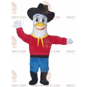 BIGGYMONKEY™ Duemågemaskotkostume i cowboyoutfit -