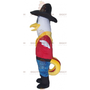 Kostium maskotki Mewa Gołębia BIGGYMONKEY™ w stroju kowbojskim