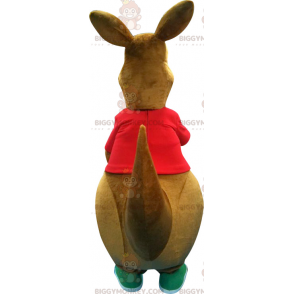 Disfraz de mascota canguro marrón grande BIGGYMONKEY™ -
