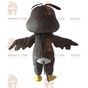 BIGGYMONKEY™ Disfraz de mascota Big Baby Bird en negro, blanco