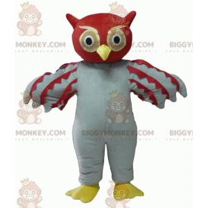 Giant Red and White Owl BIGGYMONKEY™ Mascot Costume -