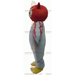 Giant Red and White Owl BIGGYMONKEY™ Mascot Costume –