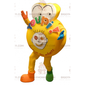 Costume mascotte bambino BIGGYMONKEY™ giallo grasso -