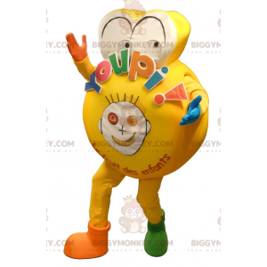 Fettes gelbes BIGGYMONKEY™ Maskottchen-Kostüm für Kinder -