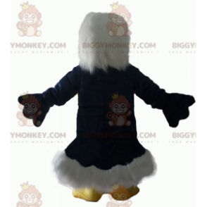 Costume de mascotte BIGGYMONKEY™ d'aigle bleu blanc et jaune