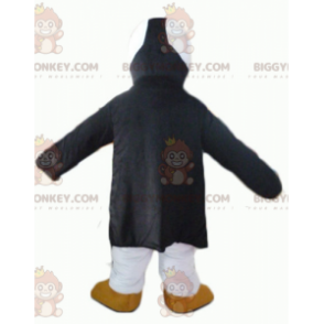 BIGGYMONKEY™ Costume da tucano pappagallo nero bianco e giallo