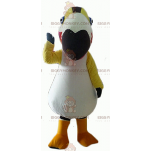 Kostým maskota papouška tukan Barevný pták BIGGYMONKEY™ –