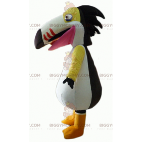 Fantasia de mascote de pássaro colorido papagaio tucano