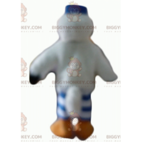 Stork Seagull BIGGYMONKEY™ mascottekostuum met pet en jersey -