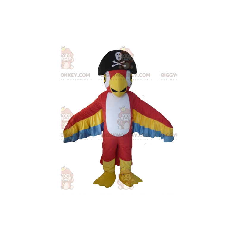 BIGGYMONKEY™ mascottekostuum driekleurige papegaai met