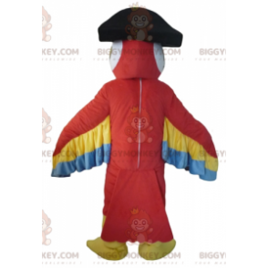 Kostium maskotki BIGGYMONKEY™ Trójkolorowa papuga z kapeluszem
