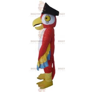 BIGGYMONKEY™ Disfraz de mascota loro tricolor con sombrero de