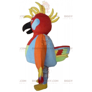 BIGGYMONKEY™ Mascot Costume Multicolor Bird with Feathers on