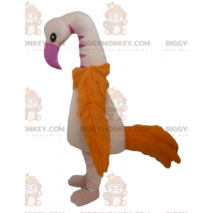 BIGGYMONKEY™ Mascottekostuum met reuzenstruisvogel flamingo -