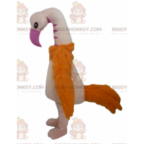 BIGGYMONKEY™ Costume mascotte fenicottero struzzo gigante -