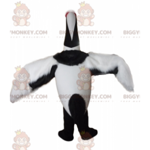 BIGGYMONKEY™ Costume da mascotte uccello migratore bianco e