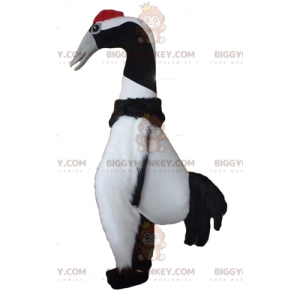 BIGGYMONKEY™ Costume da mascotte uccello migratore bianco e