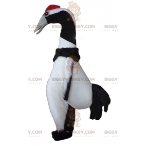 Στολή μασκότ BIGGYMONKEY™ Big Bird Ασπρόμαυρο Migrator Bird -
