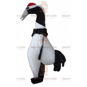 BIGGYMONKEY™ Costume da mascotte uccello migratore bianco e