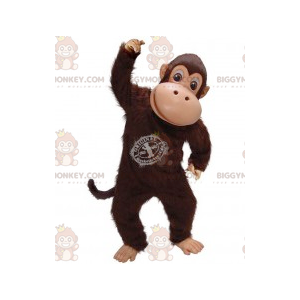 Costume de mascotte BIGGYMONKEY™ de singe de chimpanzé marron -