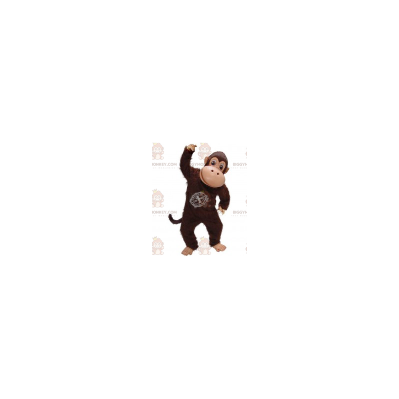 Fantasia de mascote de macaco chimpanzé marrom BIGGYMONKEY™ –