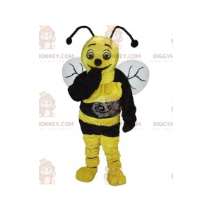 Gult och svart bi BIGGYMONKEY™ maskotdräkt - BiggyMonkey maskot